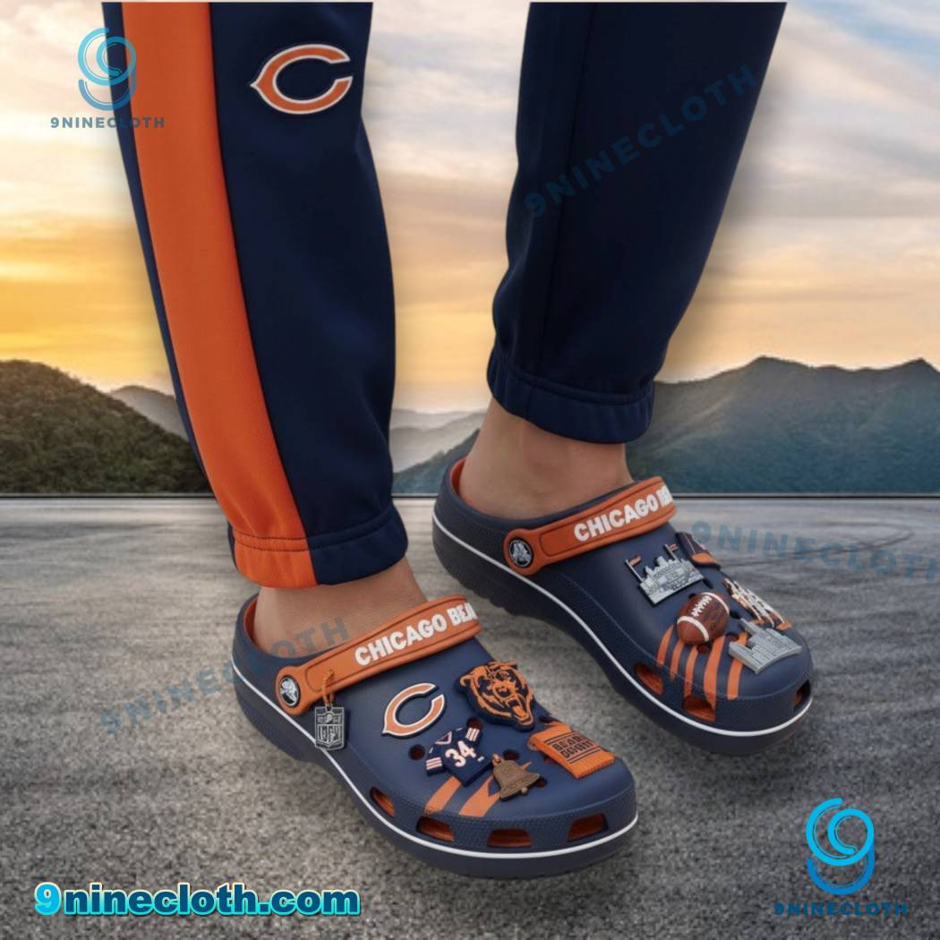 Chicago Bears Crocs With Charms 3Ip0rHO
