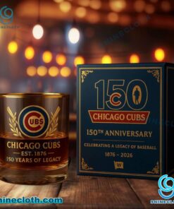 Chicago Cubs 150 Years Of Legacy Whiskey Glass IuLWA9l