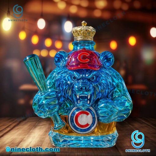 Chicago Cubs Bear Whiskey Bottle KASfkrQ