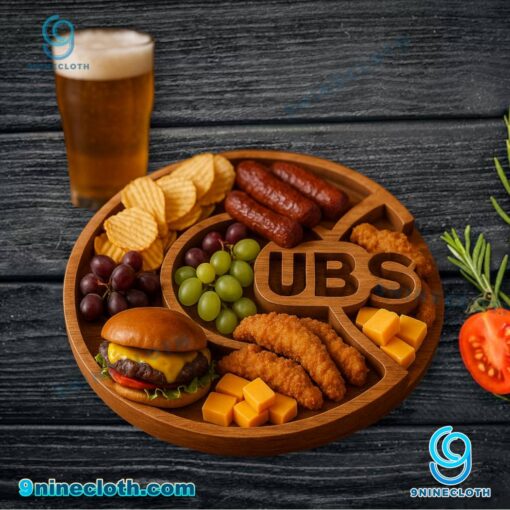 Chicago Cubs MLB Wooden Charcuterie Board x0LspIl