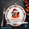 Cincinnati Bengals Christmas Personalized Ceramic Plate Af8BXbU