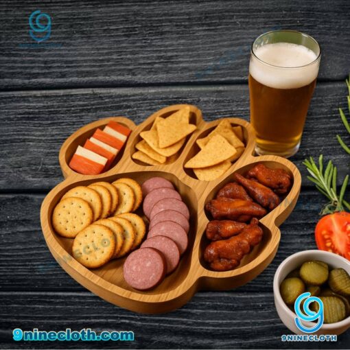 Clemson Tigers NCAA Wooden Charcuterie Board vM0YQmt