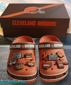 Cleveland Browns Crocs With Charms 7QuXb1n
