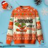 Cleveland Browns Grinch Merry Kissmyass Ugly Christmas Sweater tbiRnGh