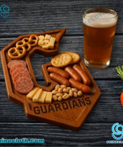 Cleveland Guardians MLB Wooden Charcuterie Board bFBaIWC