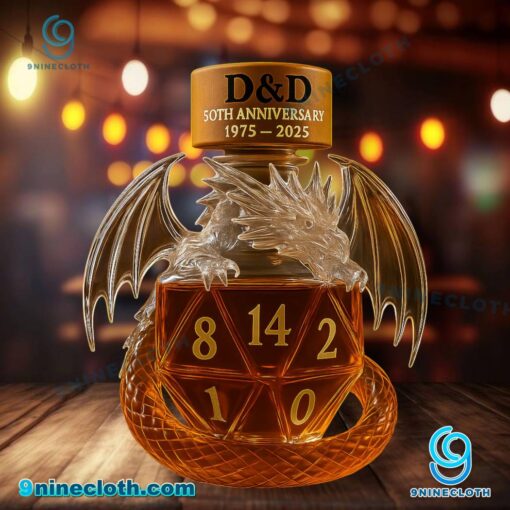 D&D 50th Anniversary Crystal Dragon Whiskey Bottle VC1tNOQ