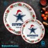 Dallas Cowboys Christmas Personalized Ceramic Plate-b A3wmXxE