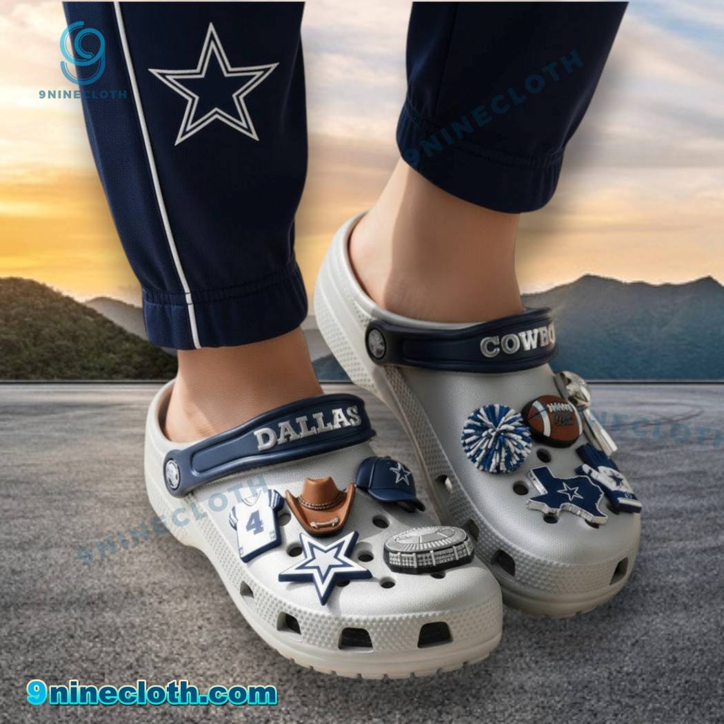 Dallas Cowboys Crocs With Charms-b Lr1opmG