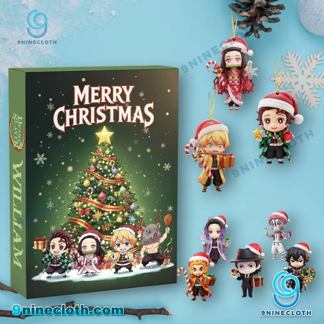Demon Slayer Merry Christmas Personalized Advent Calendar 2025 tSJENvB