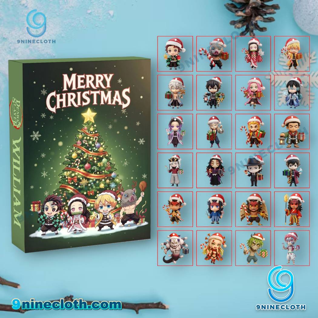 Demon Slayer Merry Christmas Personalized Advent Calendar 2025-b Mz7fS2E