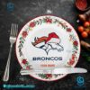Denver Broncos Christmas Personalized Ceramic Plate gZQo925