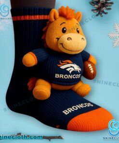 Denver Broncos Crochet Socks gdKUDWV