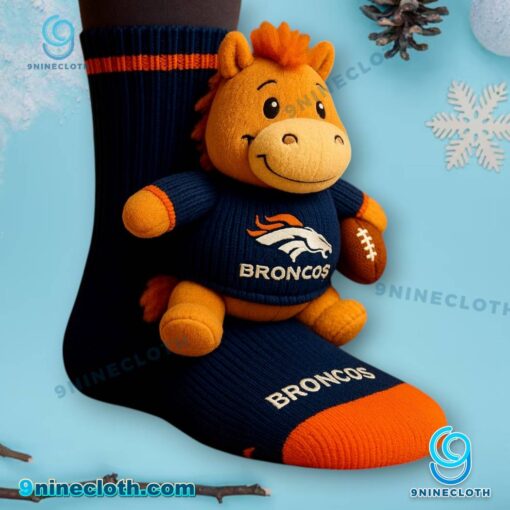 Denver Broncos Crochet Socks gdKUDWV