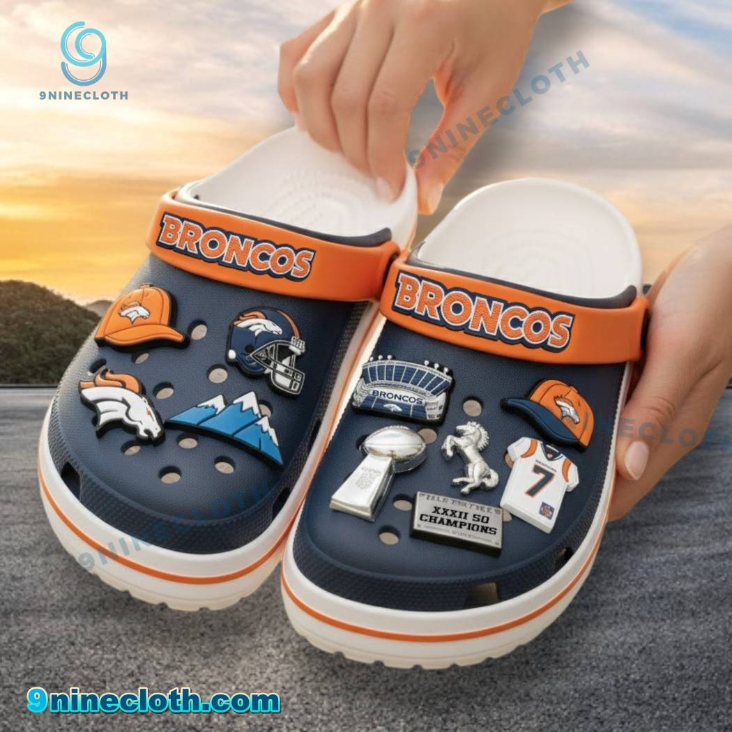 Denver Broncos Crocs With Charms-a xNqwC2W