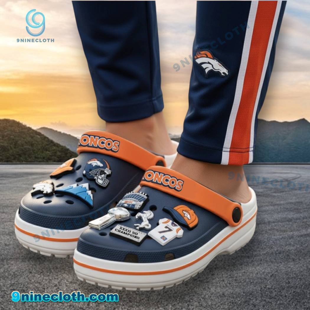 Denver Broncos Crocs With Charms-b ujeixnz