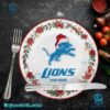 Detroit Lions Christmas Personalized Ceramic Plate ZtOqgzP
