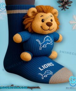 Detroit Lions Crochet Socks GQAbajS