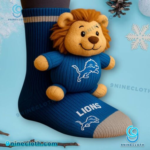 Detroit Lions Crochet Socks GQAbajS