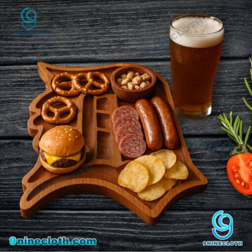 Detroit Tigers MLB Wooden Charcuterie Board JeEY9mq