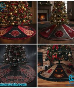 Disturbed Christmas Tree Skirt ocTJbDP