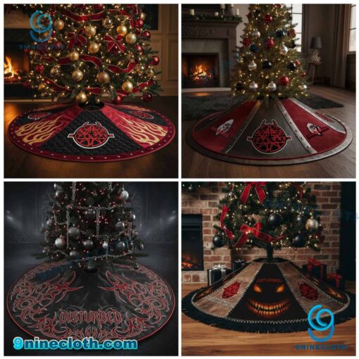 Disturbed Christmas Tree Skirt ocTJbDP