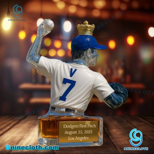 Dodgers First Pitch 2025 V BTS Whiskey Bottle HybsdwT