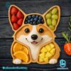 Dog Lovers Wooden Snack Tray gbodZSI