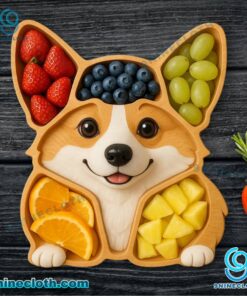 Dog Lovers Wooden Snack Tray gbodZSI