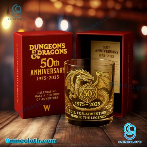 Dungeons & Dragons 50th Anniversary Whiskey Glass xMdcJwp