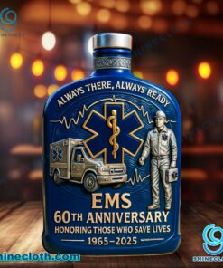 EMS 60th Anniversary Always There Always Ready Whiskey Bottle 8q0hd9C