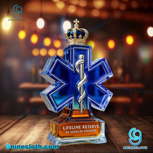 EMS Lifeline Reserve 60 Years Of Courage Whiskey Bottle Q6PO3zg