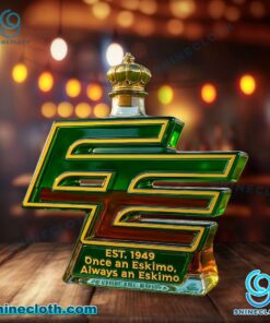 Edmonton Elks Once An Esskimo Always An Eskimo Whiskey Bottle 3DMUzfI
