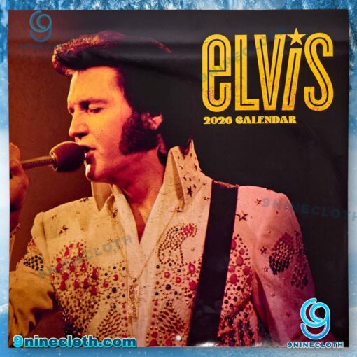 Elvis Presley Wall Calendar 2026 5S6uTWf