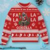 Godzilla Fa-la-la-la Ugly Christmas Sweater-b lhHaC4Q