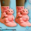Godzilla Happy New Year 2026 Crochet Socks-b Cpis95j