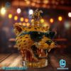Golden Spotted Jaguar Head Whiskey Bottle-c q8JVTh1