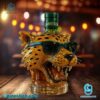 Golden Spotted Jaguar Head Whiskey Bottle-x jdzHGs8