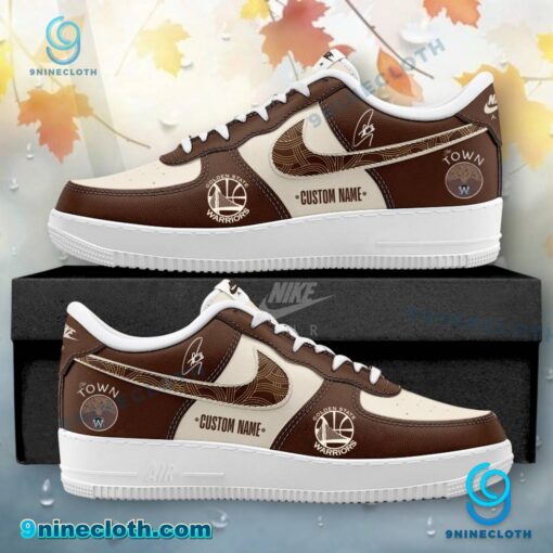 Golden State Warriors The Town Personalized Air Force Shoes Rc5aUVX