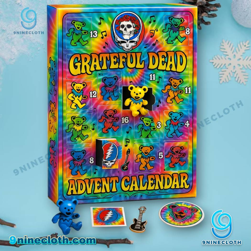 Grateful Dead Tie Dye Advent Calendar 2025-a dSRXBLK