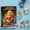 Grinch 24 Days Of Naughty And Beer Personalized Advent Calendar 2025 TzBRQ2v
