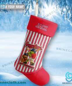 Grinch And Max Cleveland Guardians 125th Anniversary Personalized Christmas Stocking A1lPDiF