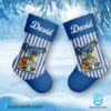 Grinch And Max Los Angeles Dodgers 143rd Anniversary Personalized Christmas Stocking-a xXtk7gq