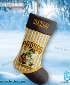 Grinch And Max San Diego Padres 55th Anniversary Personalized Christmas Stocking OhdNIwg