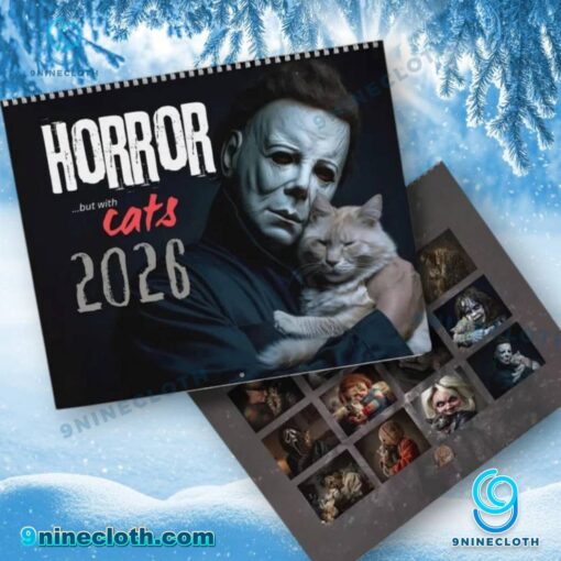 Horror But With Cats Wall Calendar 2026 uFzYOrg