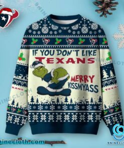 Houston Texans Grinch Merry Kissmyass Ugly Christmas Sweater 7Rdl1Le