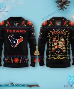 Houston Texans Hasta La Muerte Ugly Christmas Sweater ZEuJ5qw