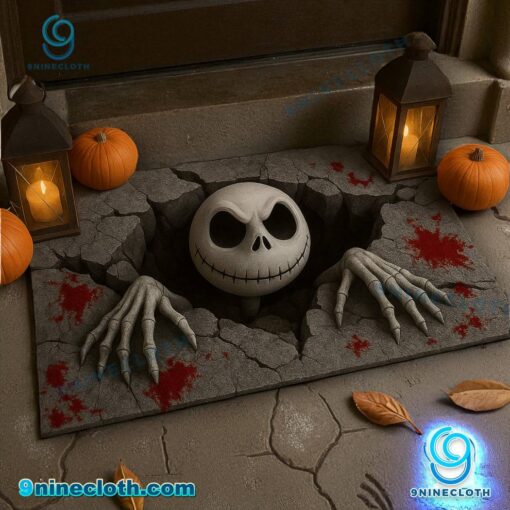 Jack Skellington Pit Halloween Rug qhpb75K