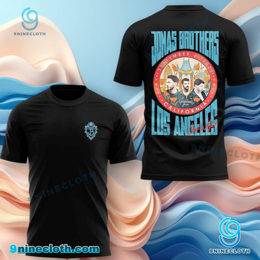 Jonas Brothers Los Angeles One Night T-shirt-a uS1gI2p