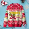 Kansas City Chiefs Grinch Merry Kissmyass Ugly Christmas Sweater Tya769m