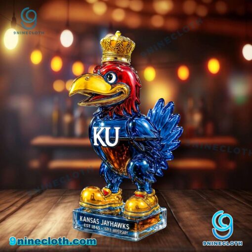 Kansas Jayhawks 160th Anniversary Whiskey Bottle VH4YmNT